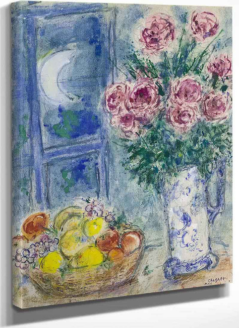 Untitled (Still Life With Fruit And Flowers) 1956 57 By Marc Chagall