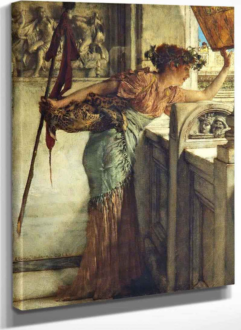 A Bacchante (There He Is!) By Sir Lawrence Alma Tadema