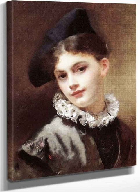 A Coquettish Smile By Gustave Jean Jacquet