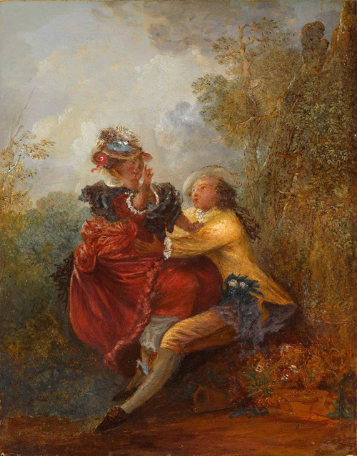 Courting By Jean Frederic Schall