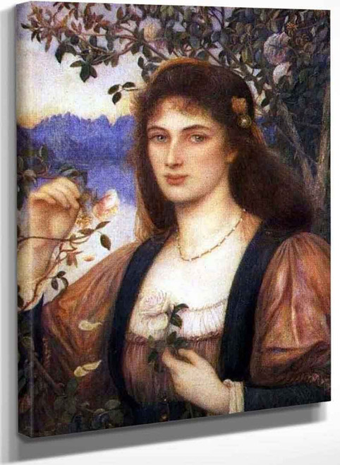 A Rose From Armidas Garden By Marie Spartali Stillman