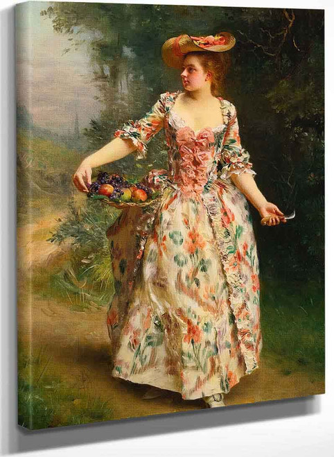 A Walk In The Park By Gustave Jean Jacquet