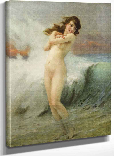 A Water Nymph (Also Known As The Wave) By Guillaume Seignac A Water Nymph (Also Known As The Wave) By Guillaume Seignac