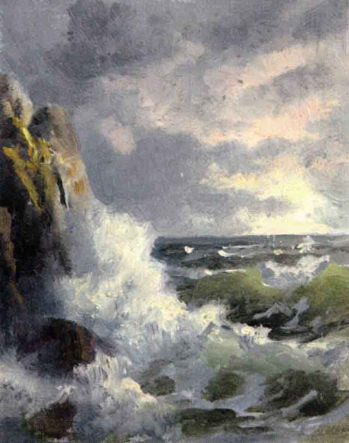 Crashing Waves 2 By William Trost Richards Crashing Waves 2 By William Trost Richards