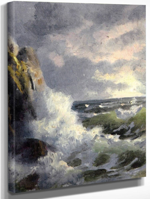Crashing Waves 2 By William Trost Richards