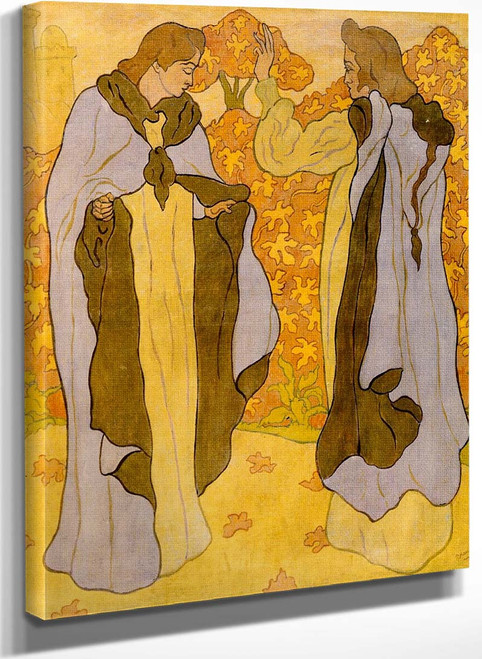 Annonciation (Also Known As Two Graces Or Biblical Scene) By Paul Ranson