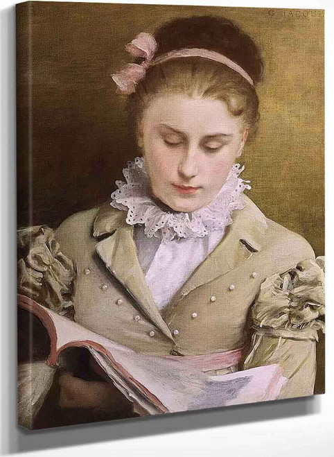 Attentive Reading By Gustave Jean Jacquet