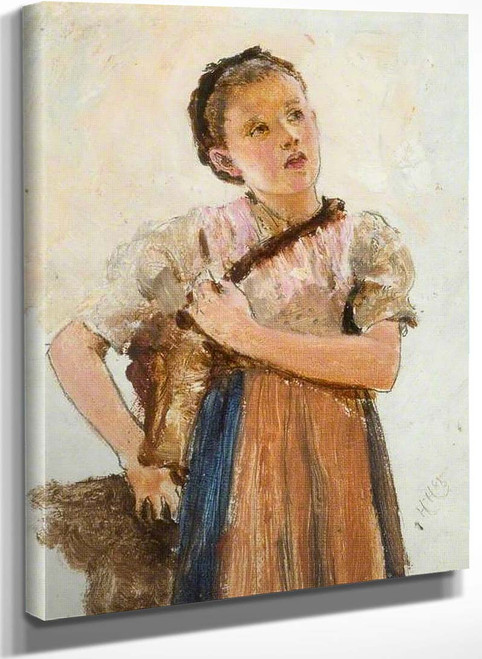 Bavarian Girl By Hubert Von Herkomer