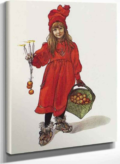 Brita As Iduna (Title Page Of The Christmas Edition Of Idun) By Carl Larssonv