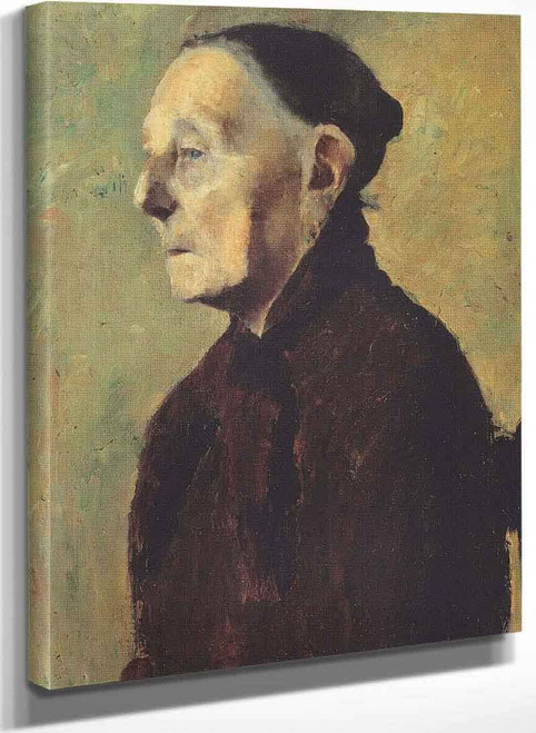 Bust Of An Old Woman In Profile By Paula Modersohn Becker