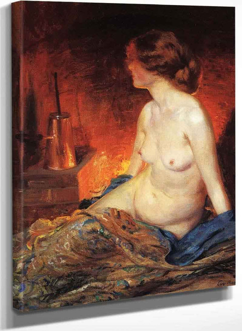 By The Fireside By Guy Orlando Rose