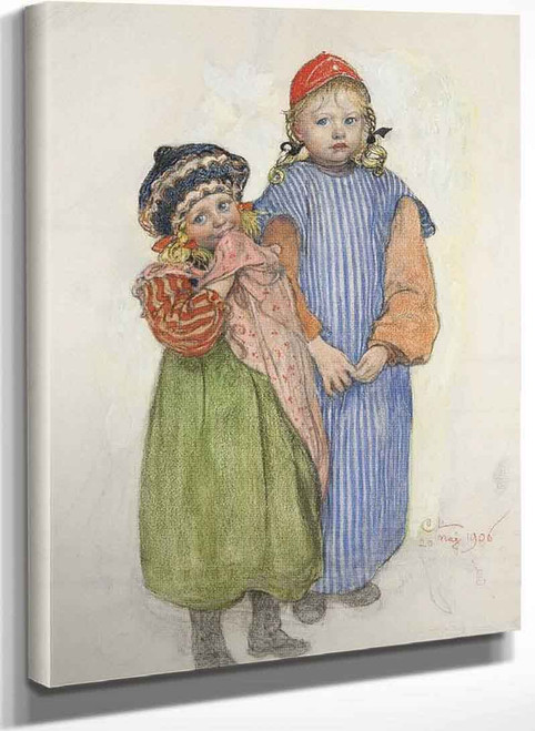 Carpenter Hellberg’s Children By Carl Larssonv