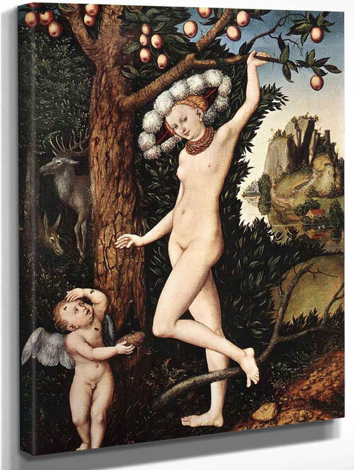 Cupid Complaining To Venus By Lucas Cranach The Elder By Lucas Cranach The Elder