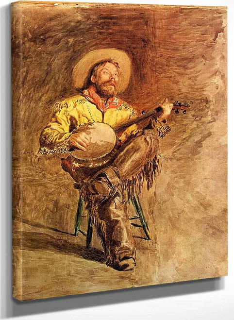 Cowboy Singing By Thomas Eakins