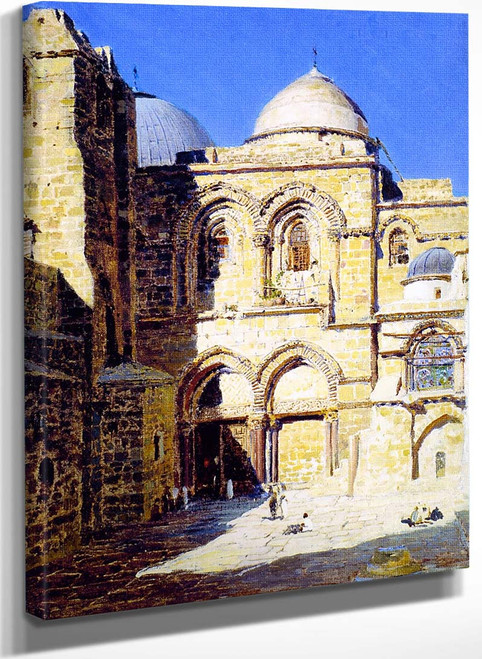 Façade Of The Church Of The Holy Sepulcher By Vasily Polenov