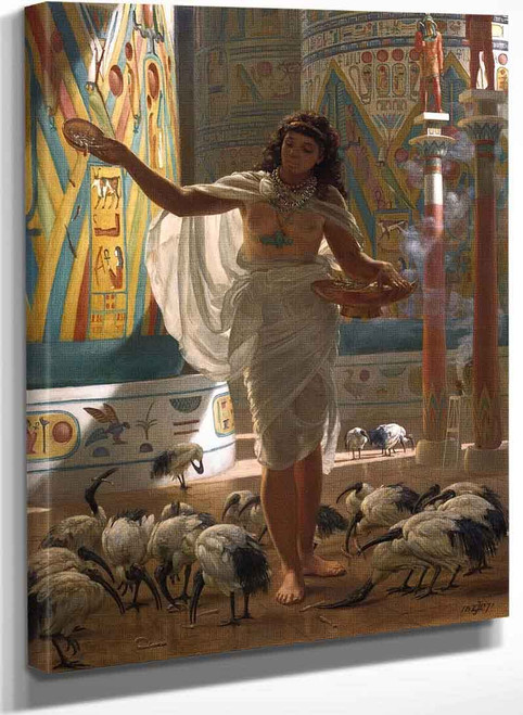 Feeding The Scared Ibis In The Halls Of Karnac By Sir Edward John Poynter