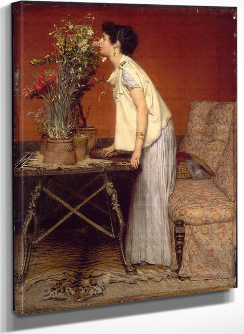 Flowers (Also Known As Woman And Flowers The Flower Girl) By Sir Lawrence Alma Tadema