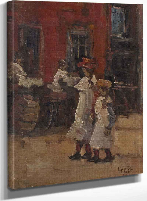 Girls Strolling On The Street By George Hendrik Breitner