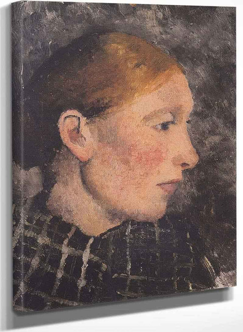 Head Of A Peasant Woman In Profile By Paula Modersohn Becker