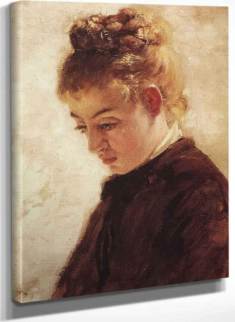 Head Of A Young Woman 1 By Vasily Polenov