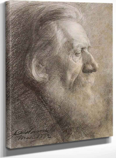 Head Study (Also Known As Bearded Man) . By John Ottis Adams