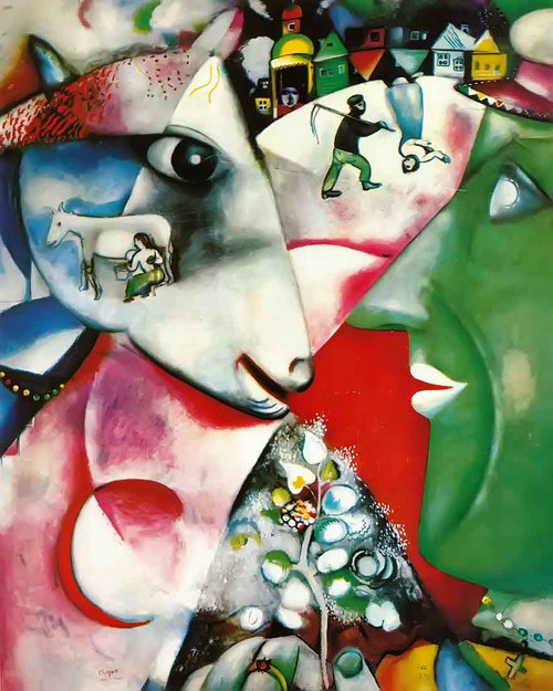 I And The Village By Marc Chagall