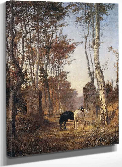 In The Park. The Village Of Veules In Normandy By Vasily Polenov