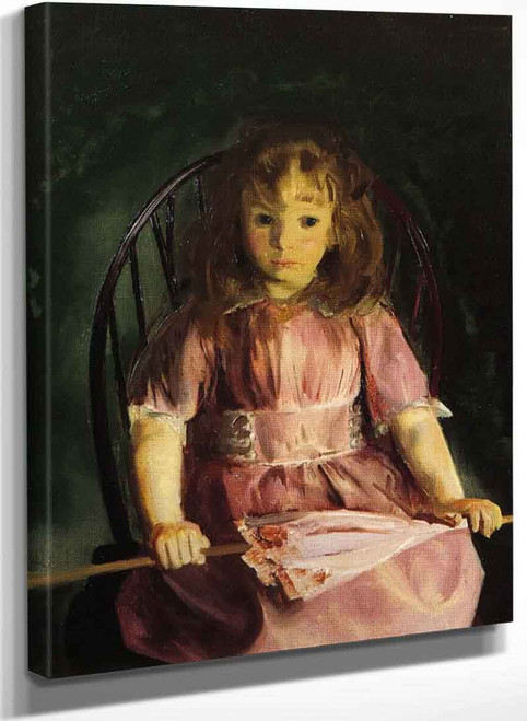 Jean In A Pink Dress By George Wesley Bellows