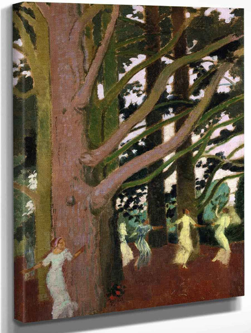 Dancing Around The Large Trees At Perros By Maurice Denis