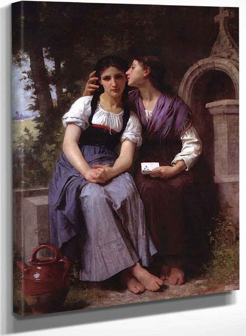 La Confidence By Elizabeth Jane Gardner Bouguereau