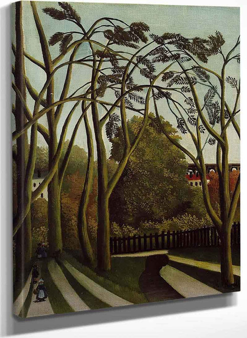 Landscape On The Banks Of The Bievre At Bicetre Spring By Henri Rousseau Landscape On The Banks Of The Bievre At Bicetre Spring By Henri Rousseau
