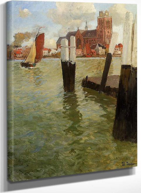 Lembarcadere Dordrecht By Fritz Thaulow