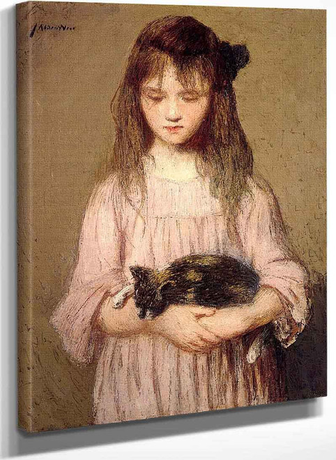 Little Lizie Lynch (Also Known As Portrait Of A Young Girl) By Julian Alden Weir