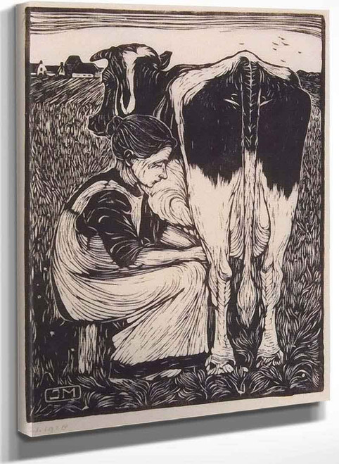 Milking The Cow By Jan Mankes