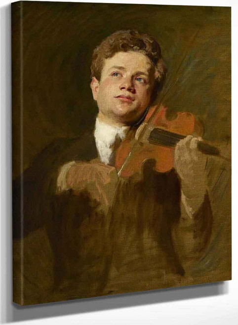 Mischa Elman (1891–1967) Playing The Violin By Solomon Joseph Solomon