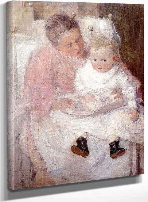 Mother And Child By Julian Alden Weir