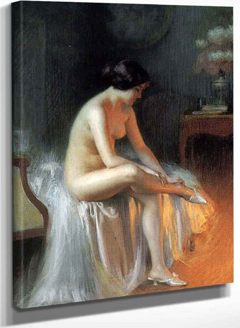 Nude By Firelight (Also Known As By The Fireside) By Delphin Enjolras