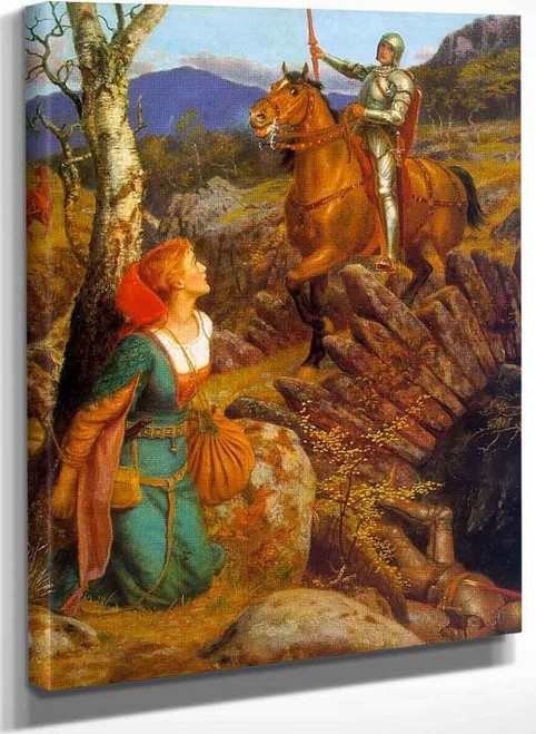 Overthrowing Of The Rusty Knight (Also Known As Gareth Helps Lyonorr And Overthrows The Red Knight) By Arthur Hughes