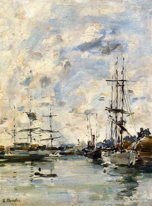 Deauville, The Harbor 12 By Eugene Louis Boudin Deauville, The Harbor 12 By Eugene Louis Boudin