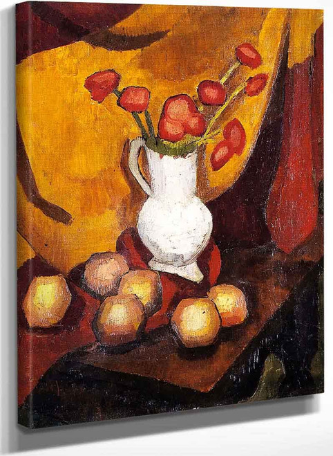 Poppies In A Vase By Roger De La Fresnaye
