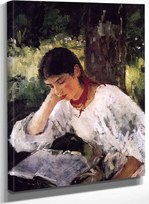 Portrait Of Adelaida Simonovich By Valentin Serov