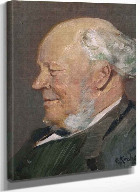 Portrait Of Anders Nielsen Grimstad By Christian Krohg