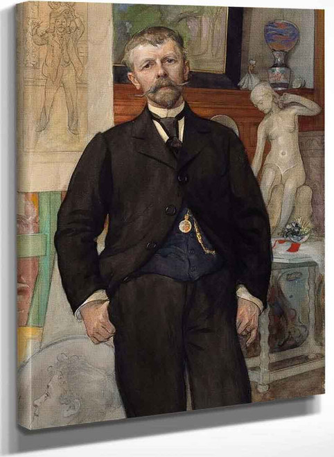 Portrait Of Architect Jac. Ahrenberg By Carl Larssonv