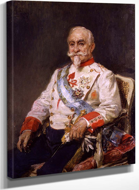 Portrait Of Count Guaki By Ignacio Pinazo Camarlench