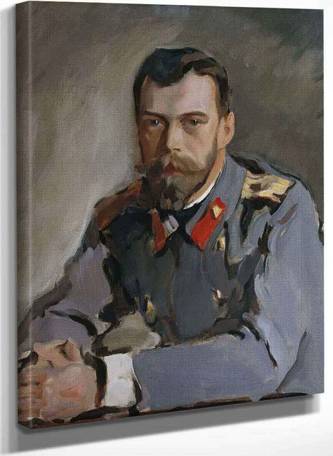 Portrait Of Emperor Nicholas Ii By Valentin Serov