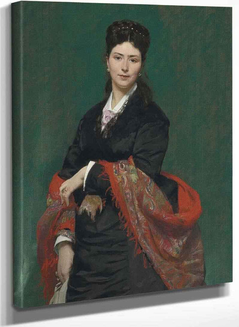 Portrait Of Madame Marie Clerc By Charles Auguste Emile Durand