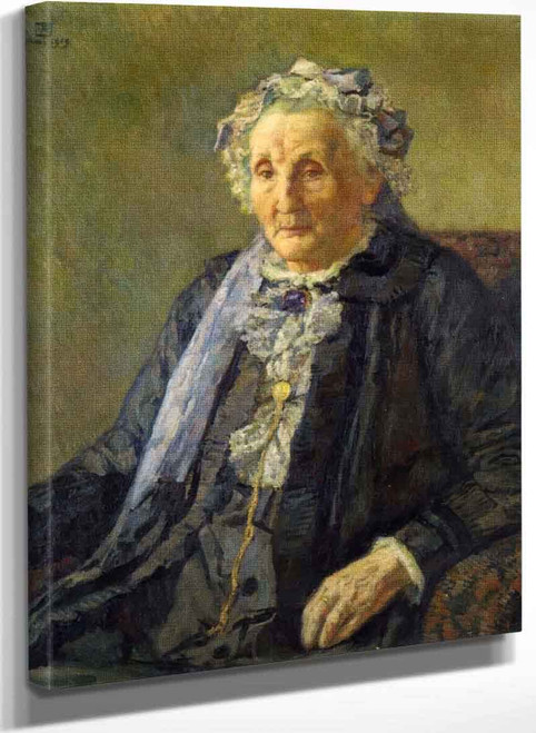 Portrait Of Madame Monnon 1 By Theo Van Rysselberghe