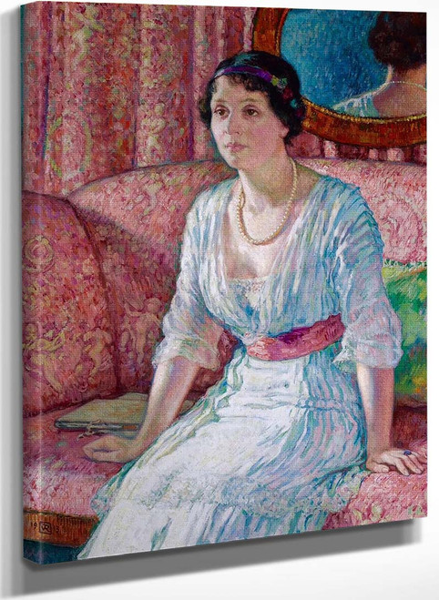 Portrait Of Margarethe Kühlmann Stumm By Theo Van Rysselberghe