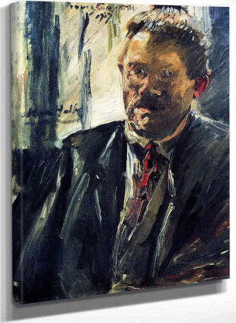 Portrait Of Max Halbe By Lovis Corinth