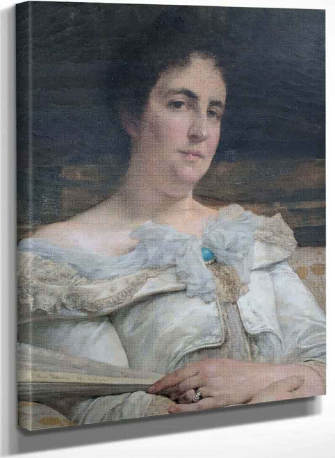 Portrait Of Mrs George Armour Of Princeton New Jersey By Sir Lawrence Alma Tadema